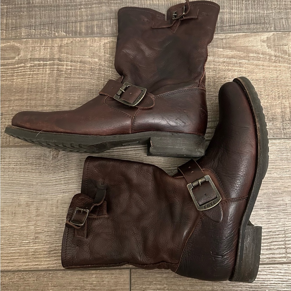 Frye Veronica Short Boot for Women, US 8-8,5 Dark Brown leather Super Soft